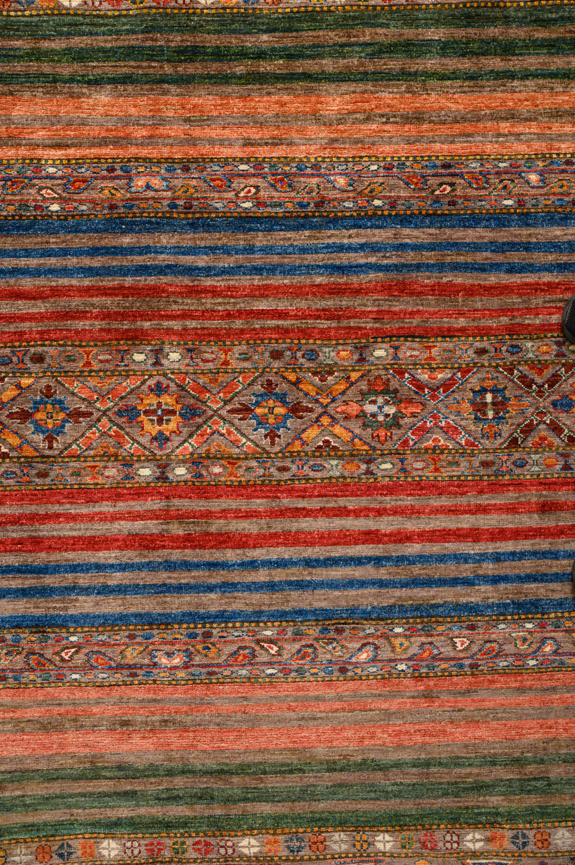 Multicolour Rare Afghan Khurjin Chobi Rug 300 cm x 210cm