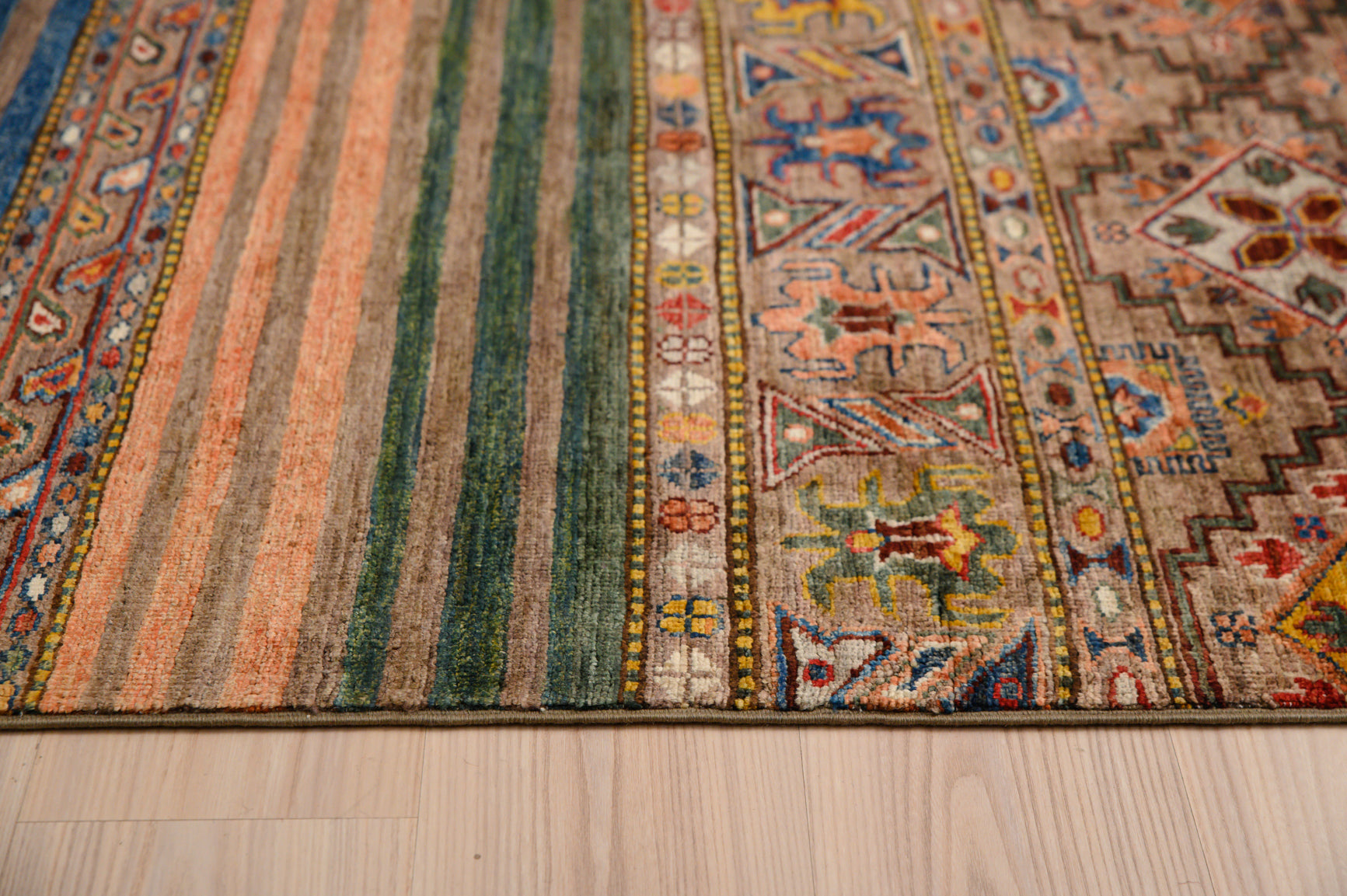 Multicolour Rare Afghan Khurjin Chobi Rug 300 cm x 210cm