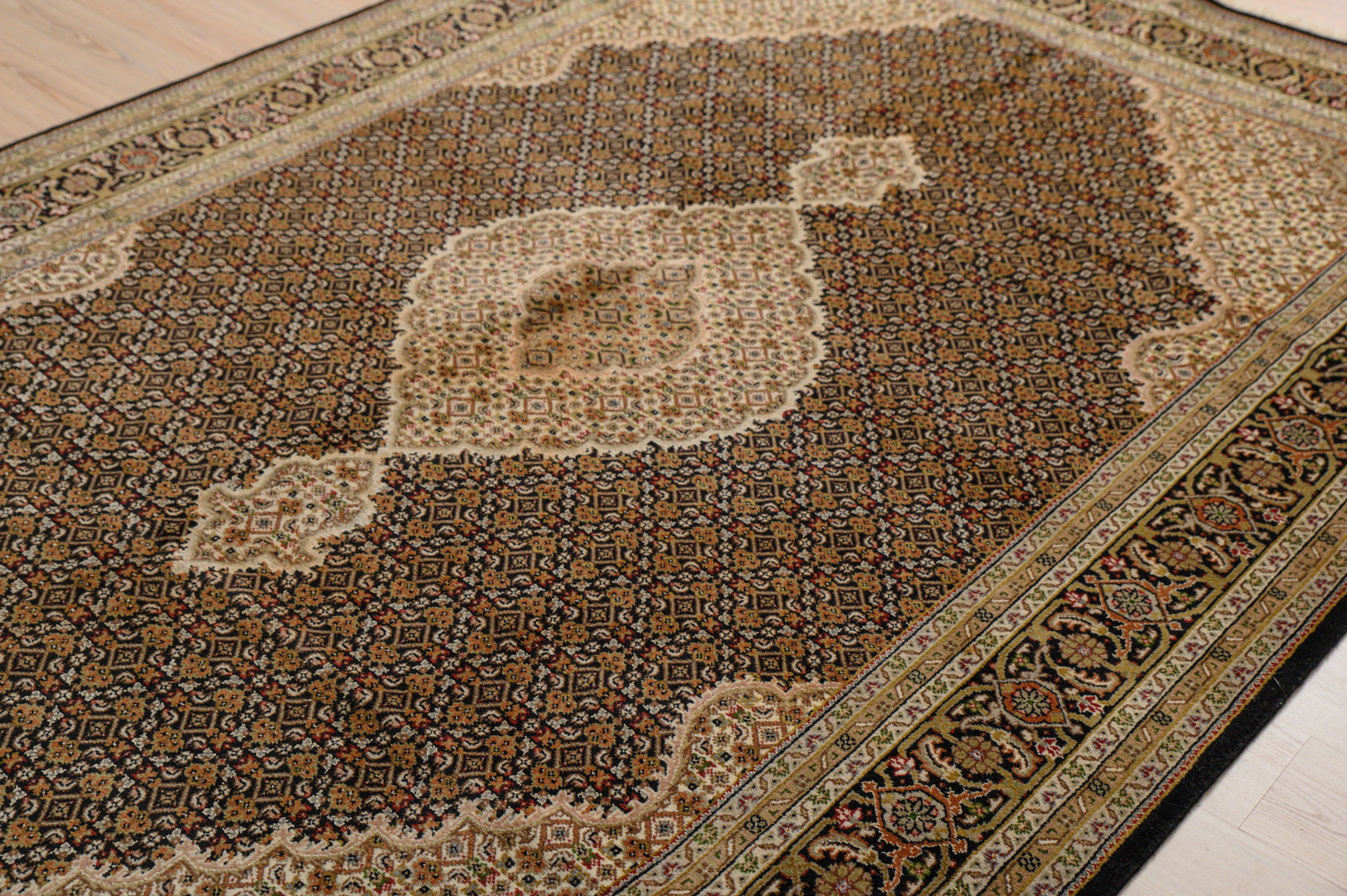 Fine Persian Tabriz Silk and Wool Rug 300cm x 200cm