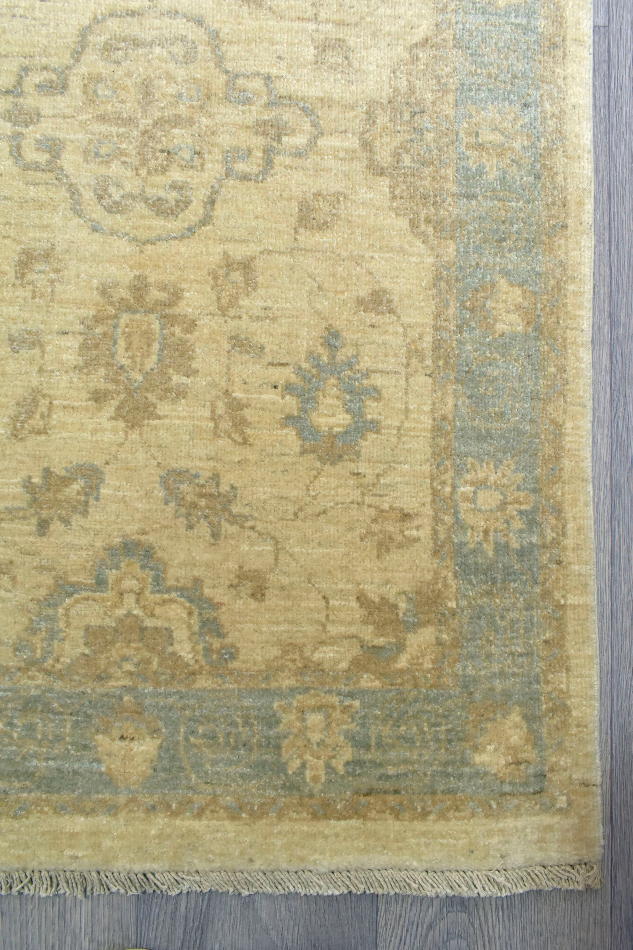 Natural Afghan Chobi Wool Runner 291cm x 83cm