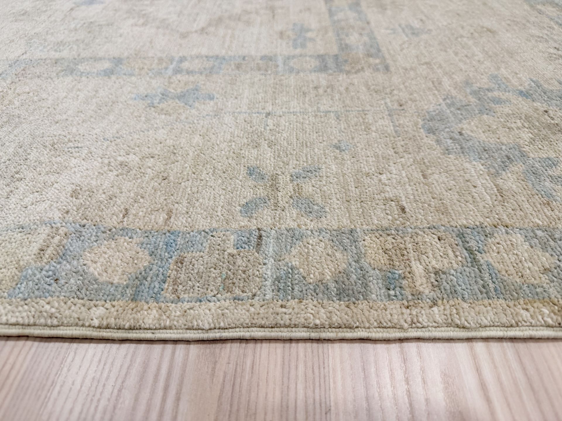Muted Natural Afghan Chobi Wool Rug 304cm x 244cm – Knot n' Co