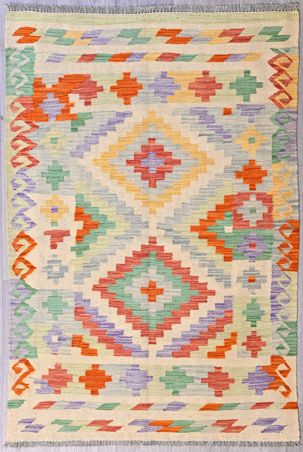 Handknotted Wool Boho Kilim (H150 x W100)
