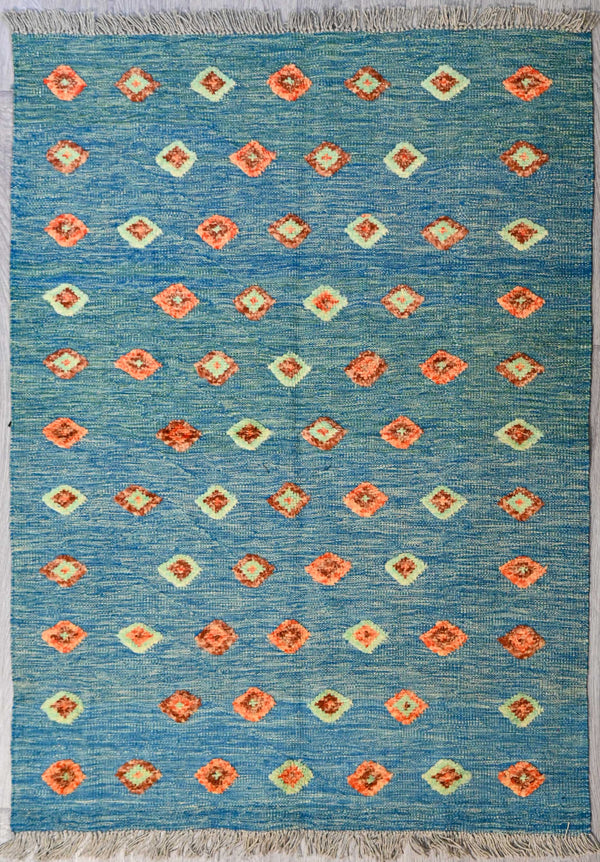 Handknotted Wool Modern Persian Kilim (H147 x W108)