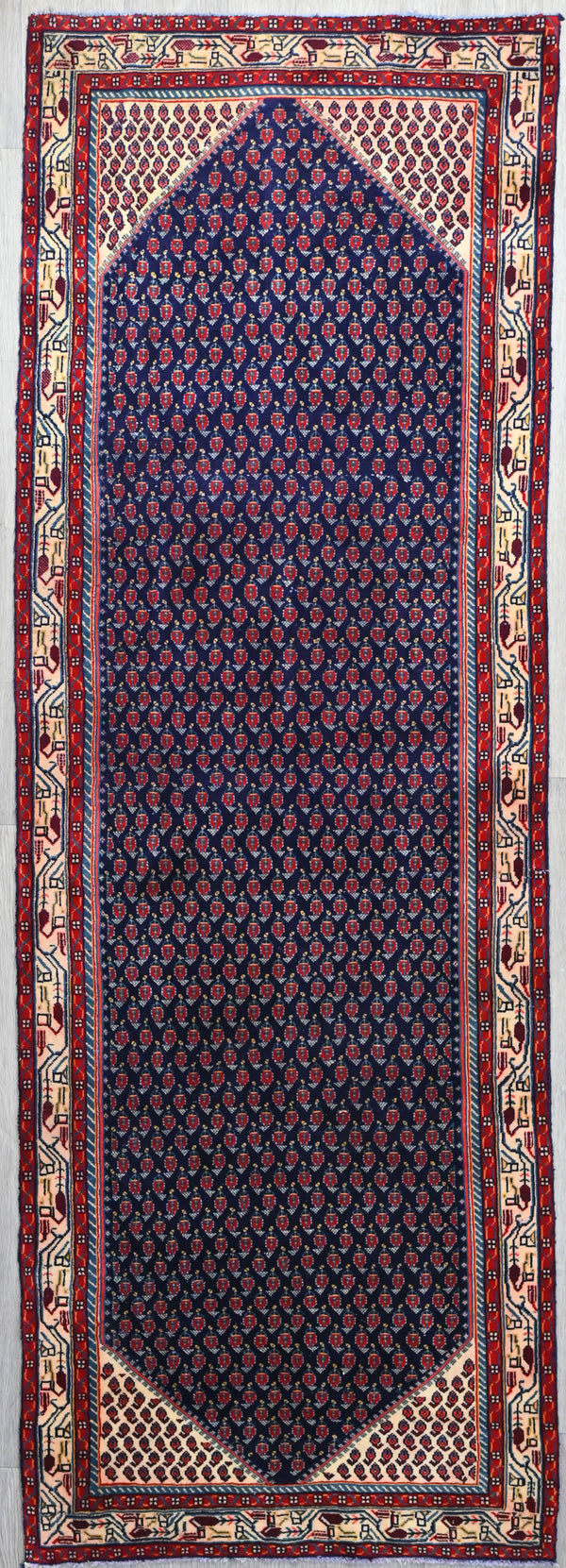 Handknotted Wool Persian Hamadan Runner - (310 cm x 105 cm)