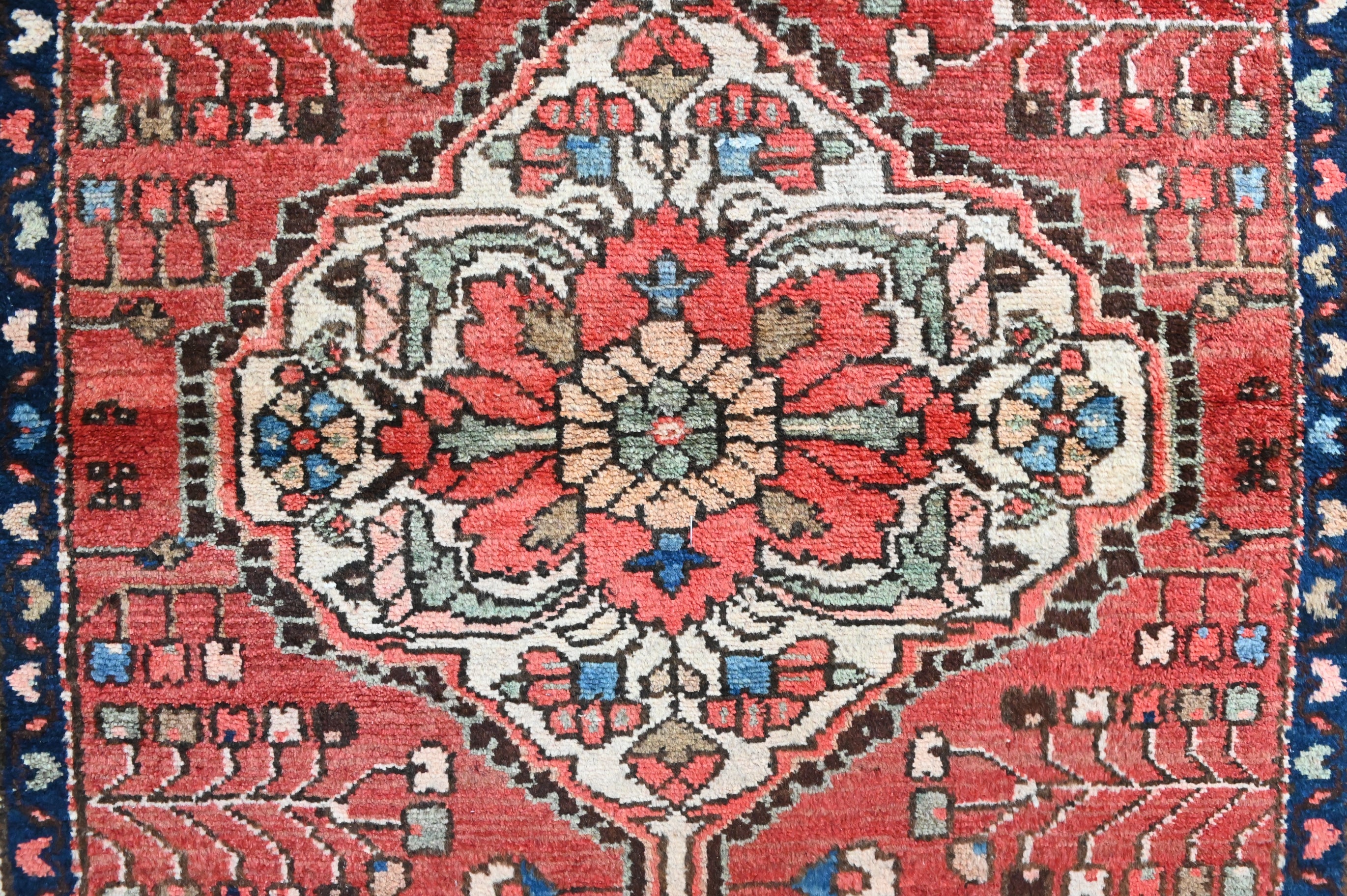 Vintage Wool Persian Hamadan Runner 320cm x 97cm