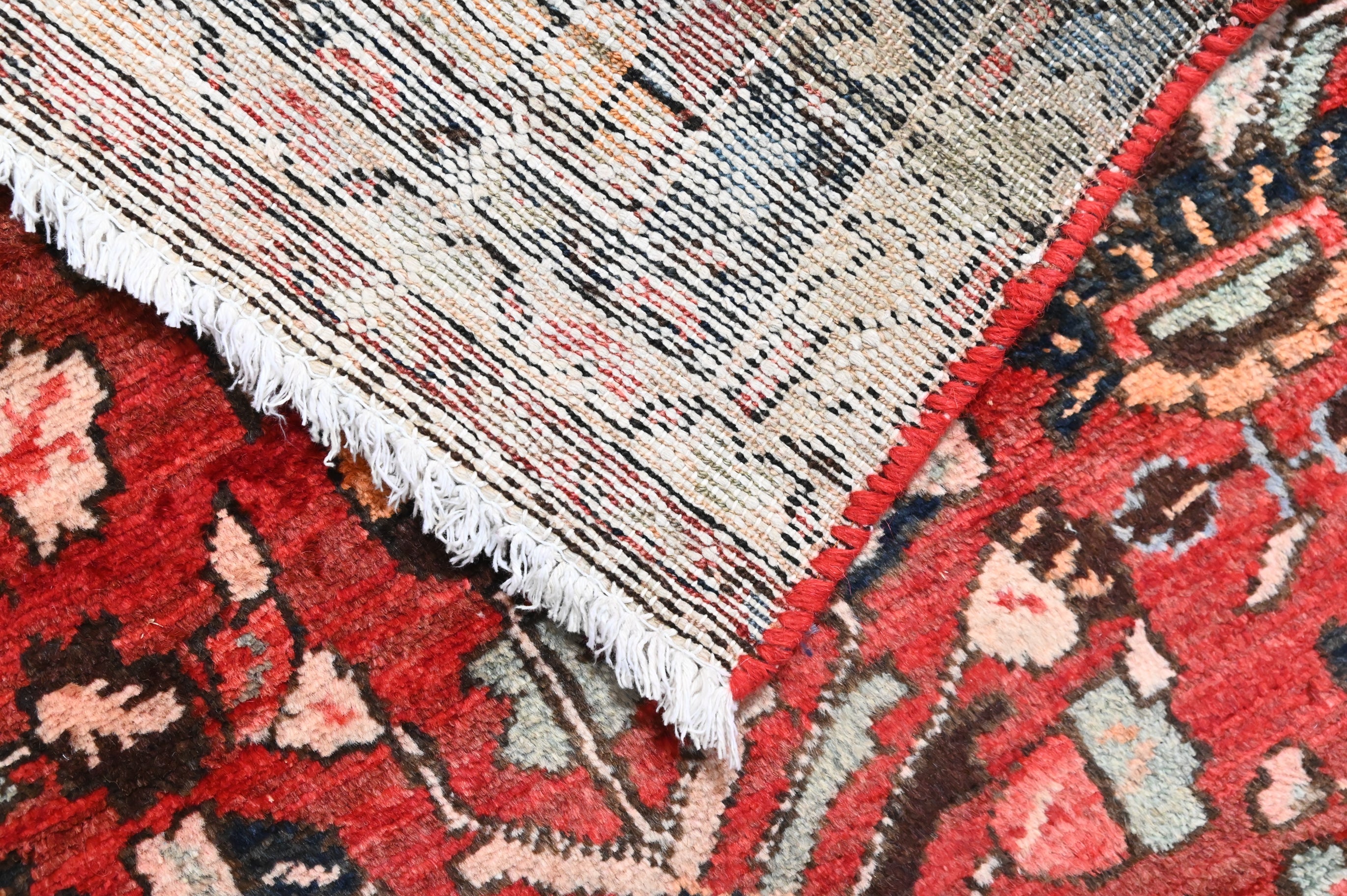 Vintage Wool Persian Hamadan Runner 320cm x 97cm