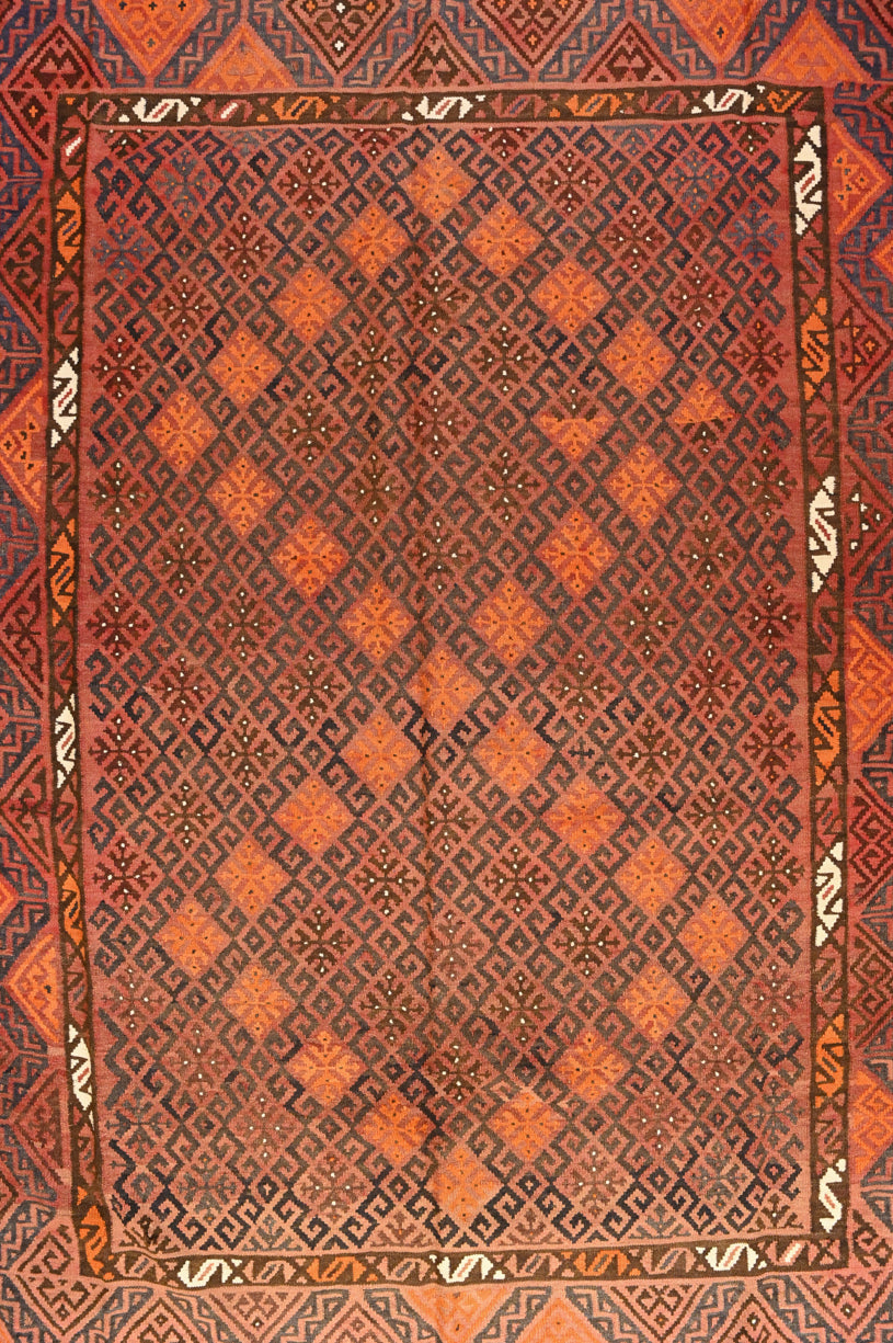 c.1950's Tribal Persian Kilim Wool Rug 330cm x 259cm