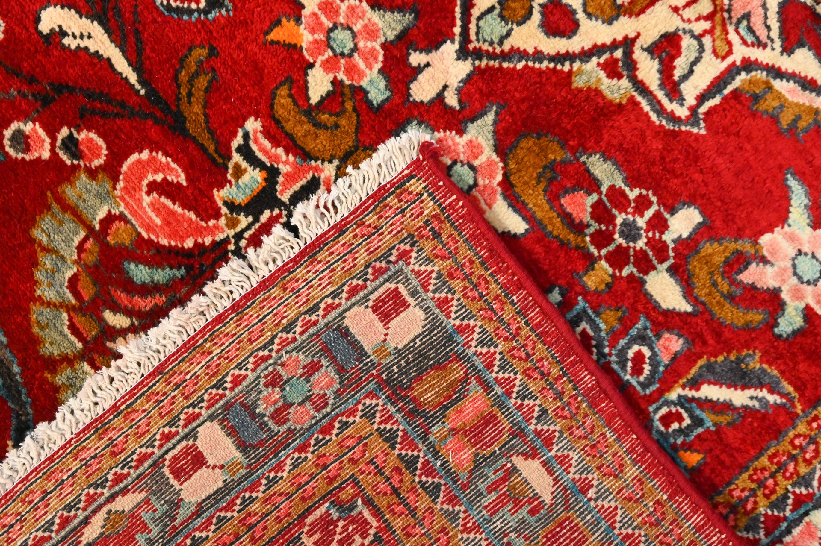 Red Persian Hamadan Wool Rug 160cm x 110cm