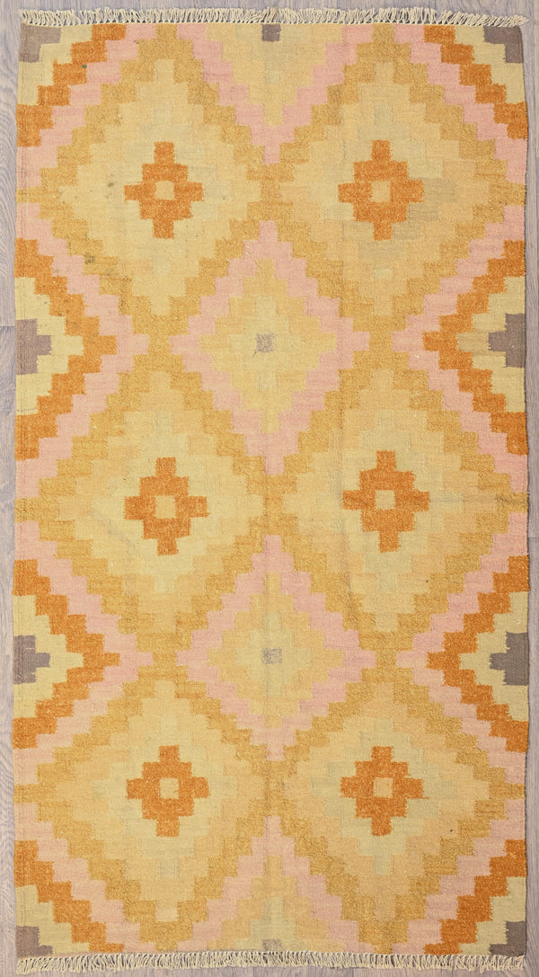 Pastel Boho Kilim 189cm x 104cm