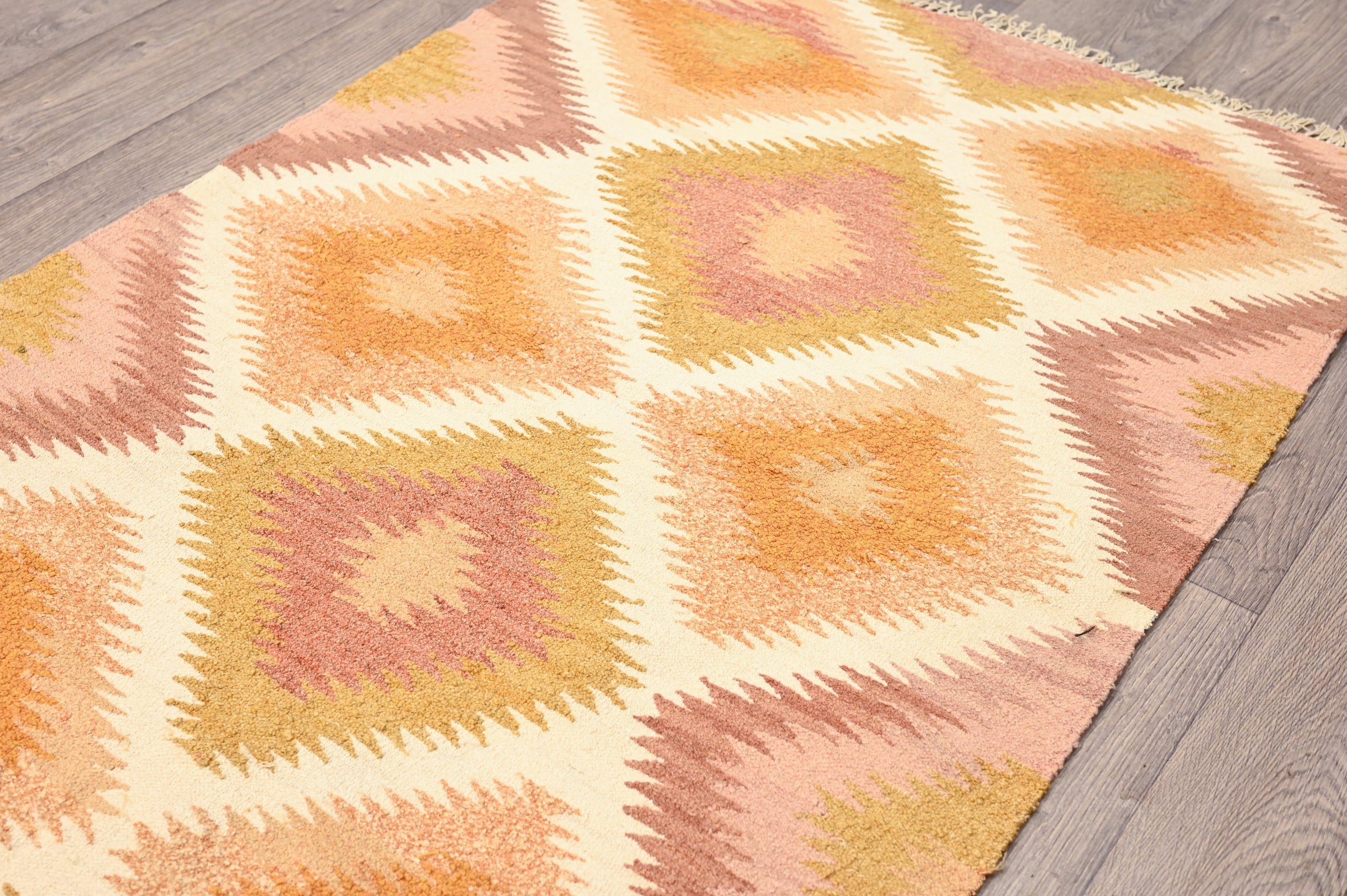 Multi Colour Afghan Boho Wool Kilim 163cm x 101cm