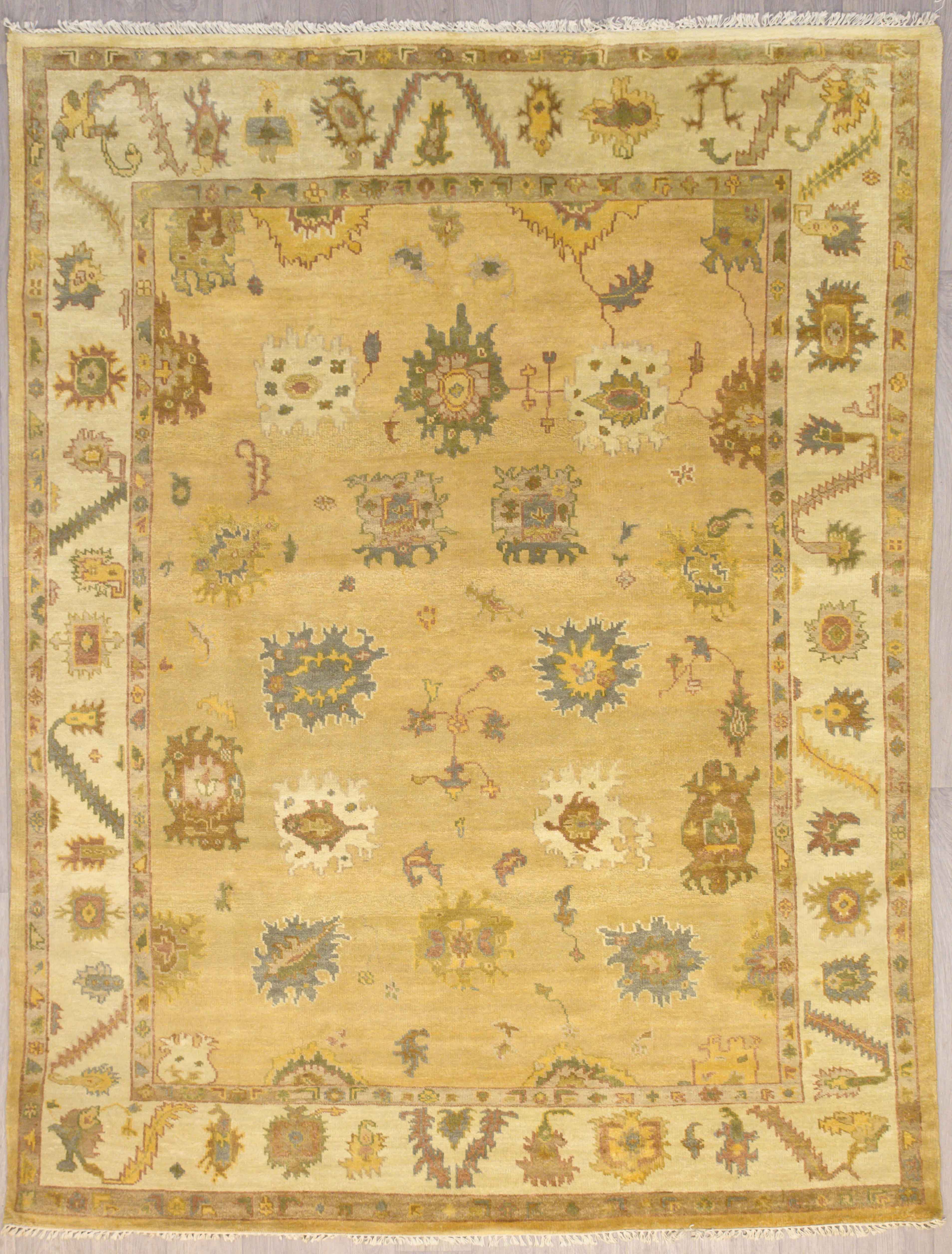 Beige Cream Indo Chobi Wool Rug 242cm x 312cm