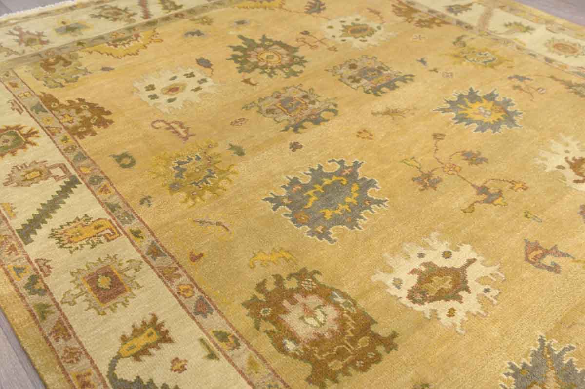 Beige Cream Indo Chobi Wool Rug 242cm x 312cm