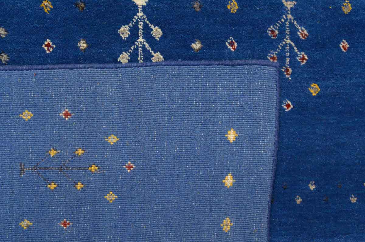 Blue Perez Gabbeh Wool Rug 290cm x 200cm