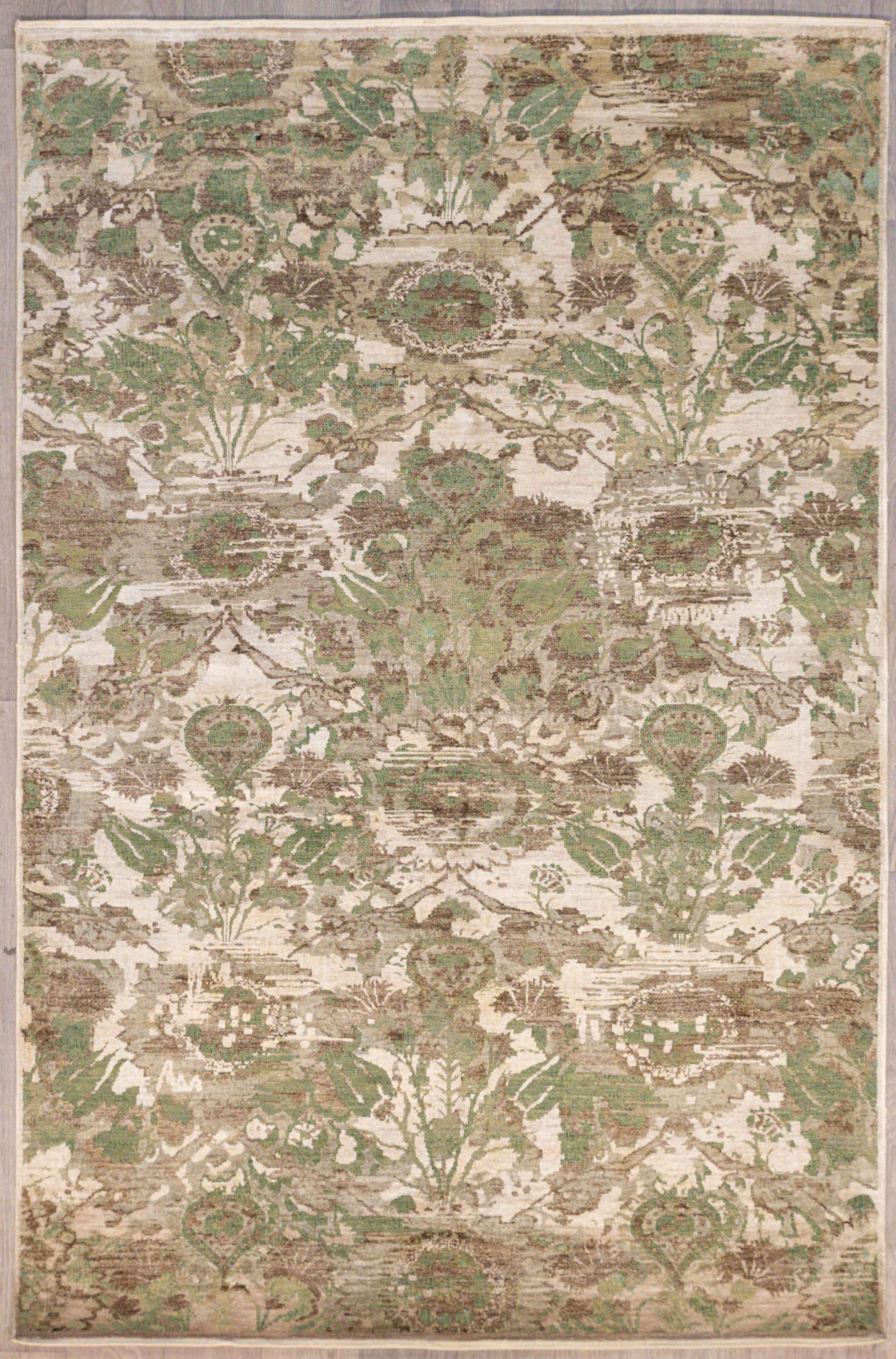 Green Ara Contemporary Wool Rug 179m x 270cm