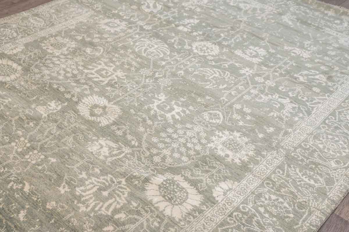 Grey Paris Contemporary Silk n Wool Rug  226cm x 172cm