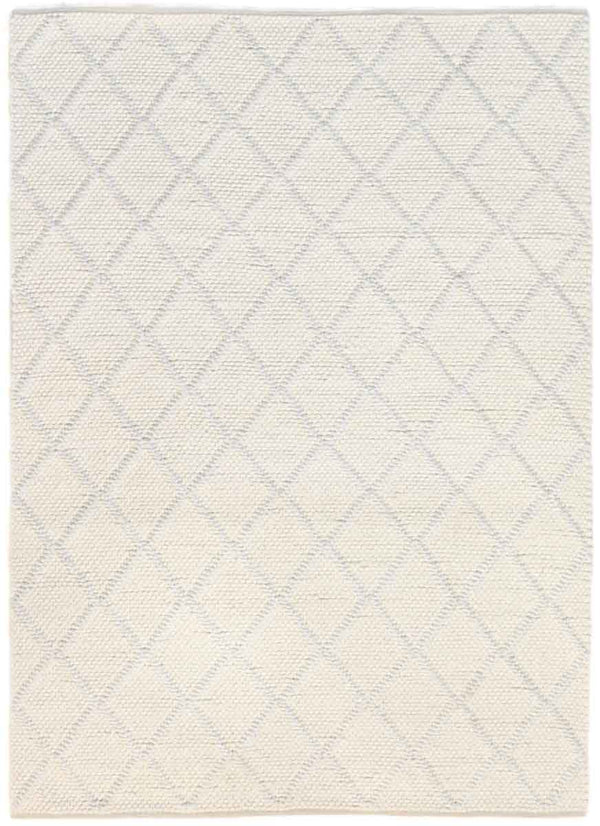 Gia Ivory Textured  Handknotted Wool Rug