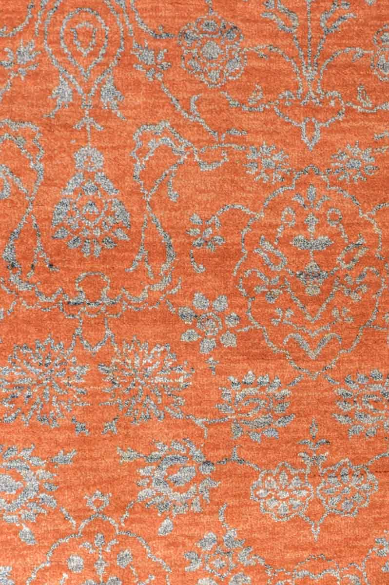 Terracotta Modern Surah Wool Rug 298cm x 190cm