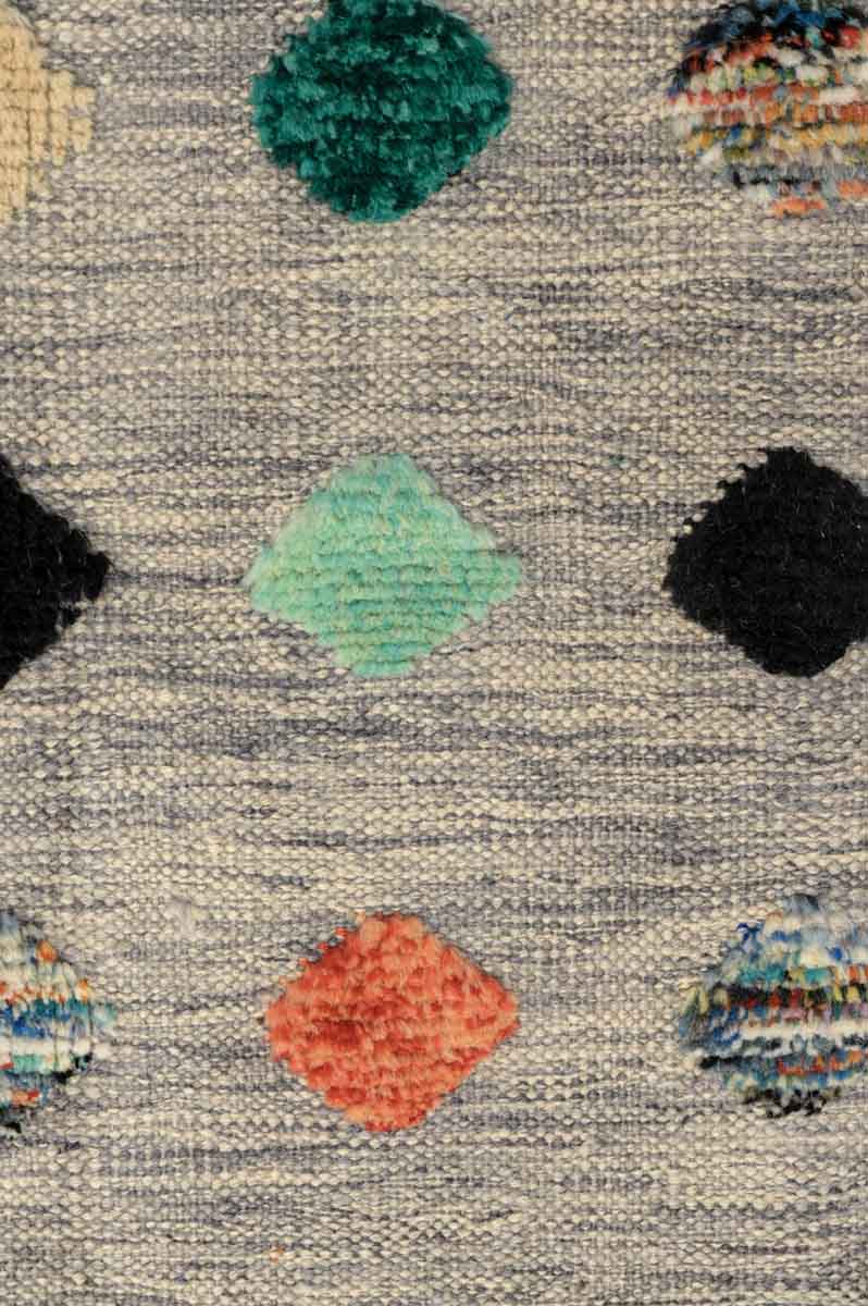 Grey Barjasta Afghan Wool Kilim 146cm x 103cm