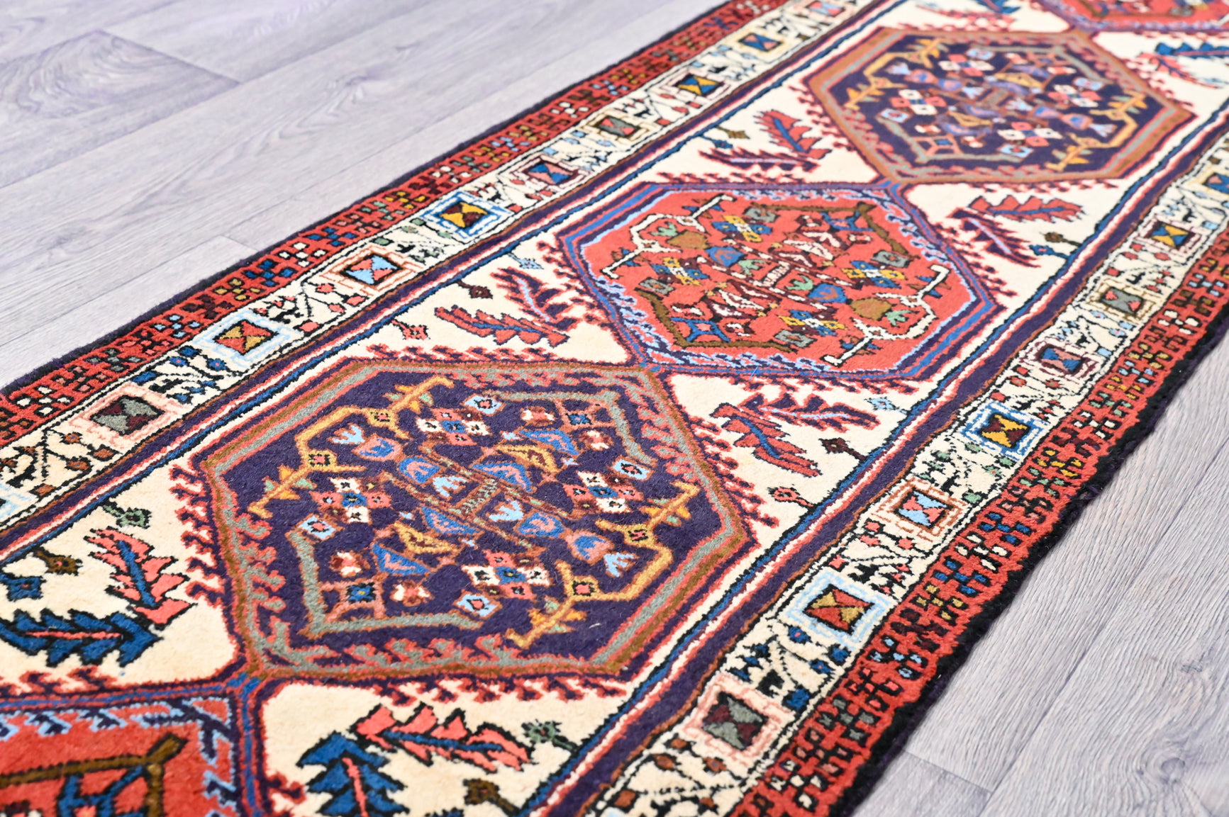 Tribal Persian Ardabil Wool Runner 295cm x 70cm