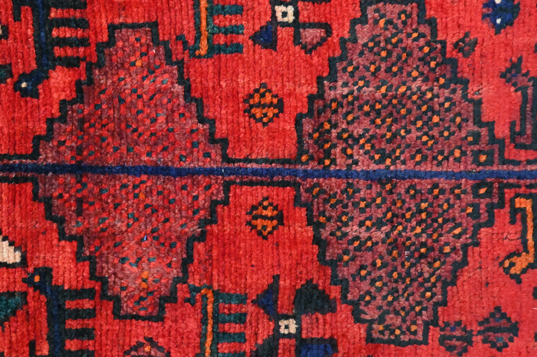 Red Tribal Persian Hamadan Wool Runner 295cm x 85cm