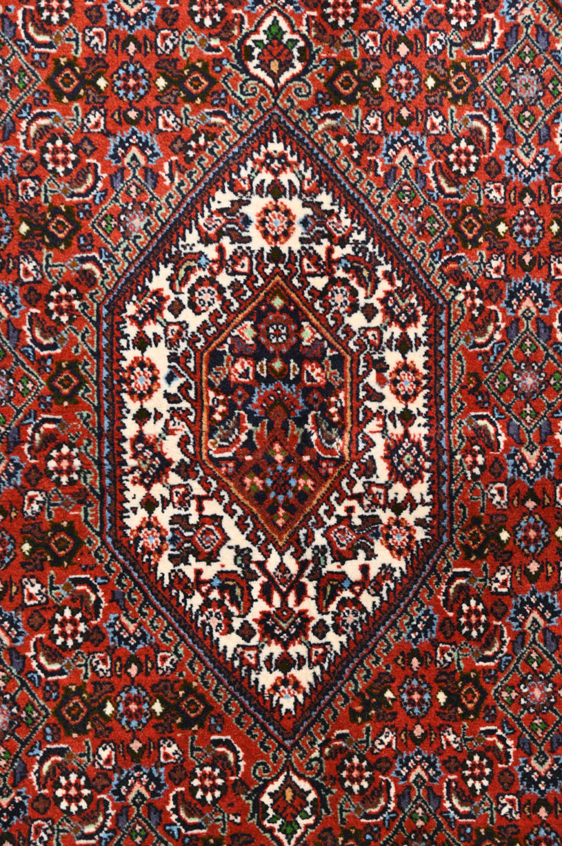 Red Fine Persian Bijar Wool Rug 190cm x 130cm