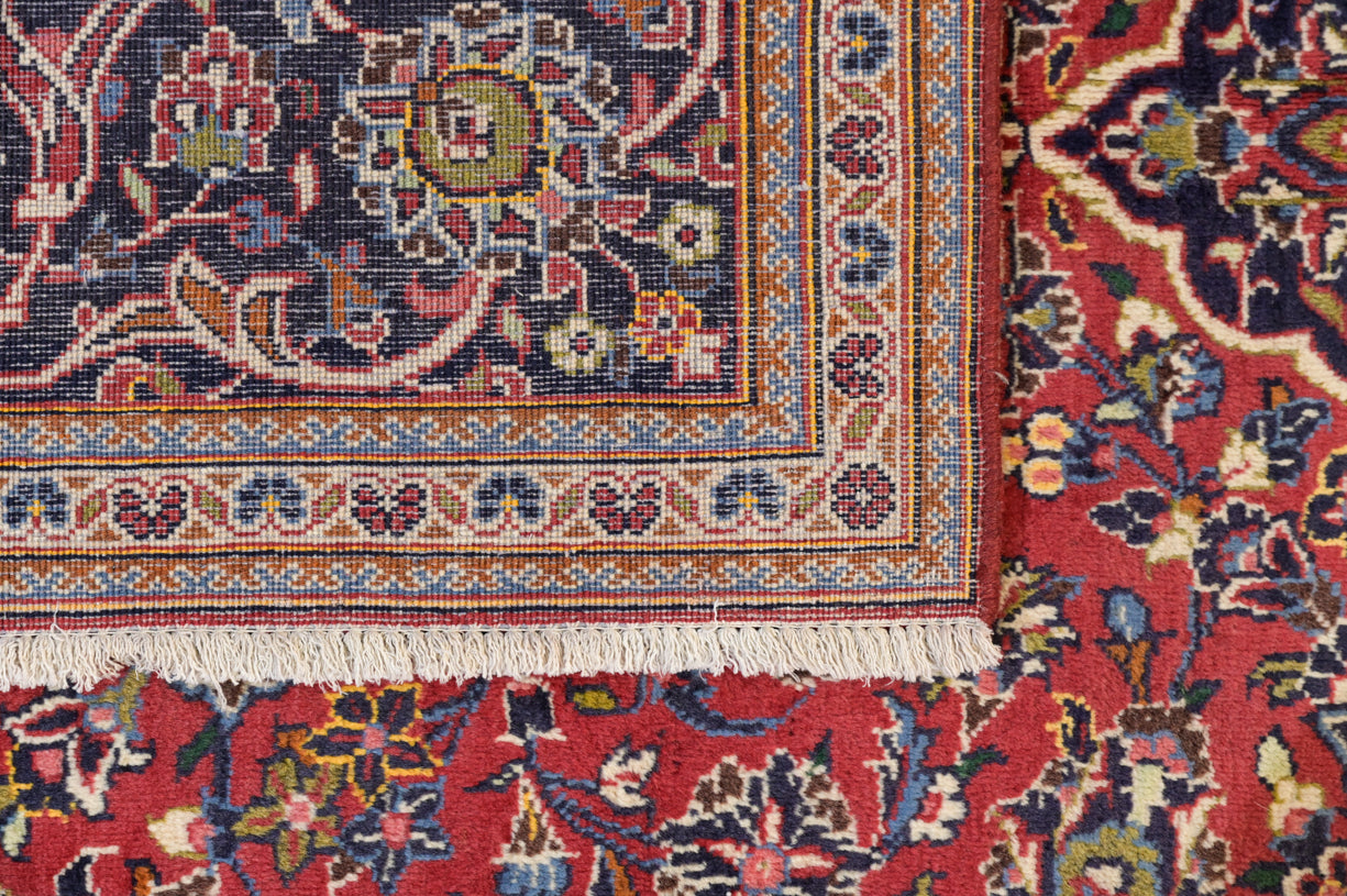 Faded red Vintage Classic Persian Kashan 330cm x 200cm