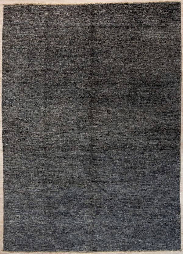 Charcoal Modern Gabbeh Wool Rug 264cm x 190cm