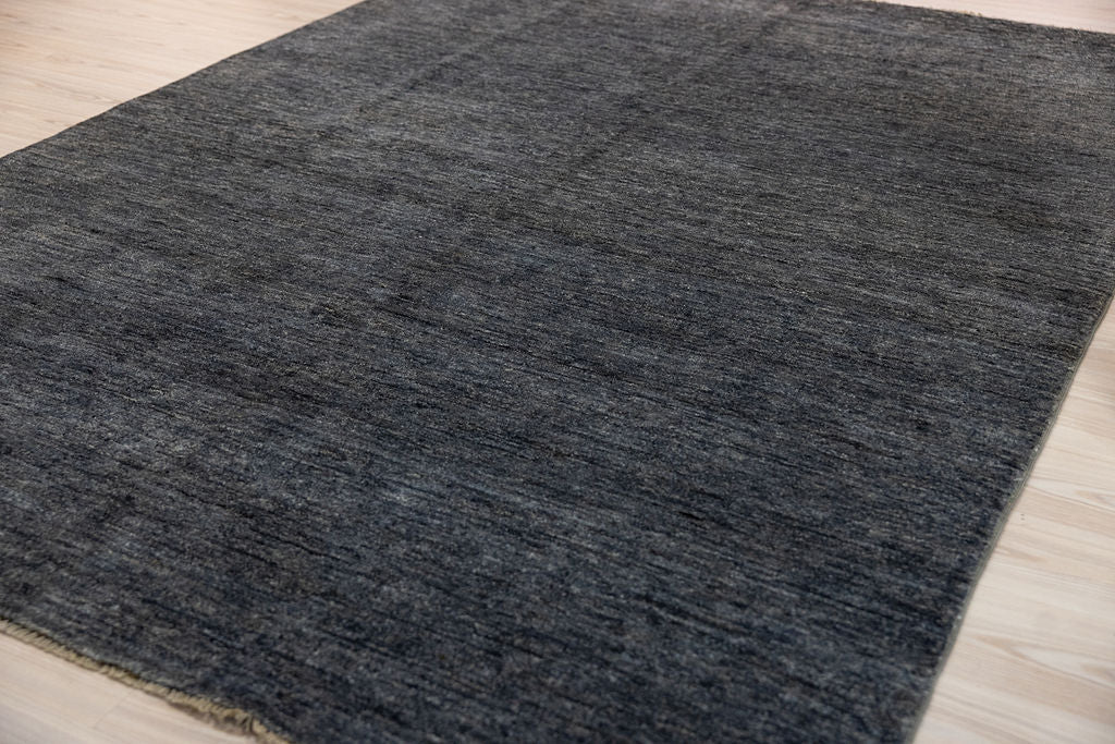 Charcoal Modern Gabbeh Wool Rug 264cm x 190cm