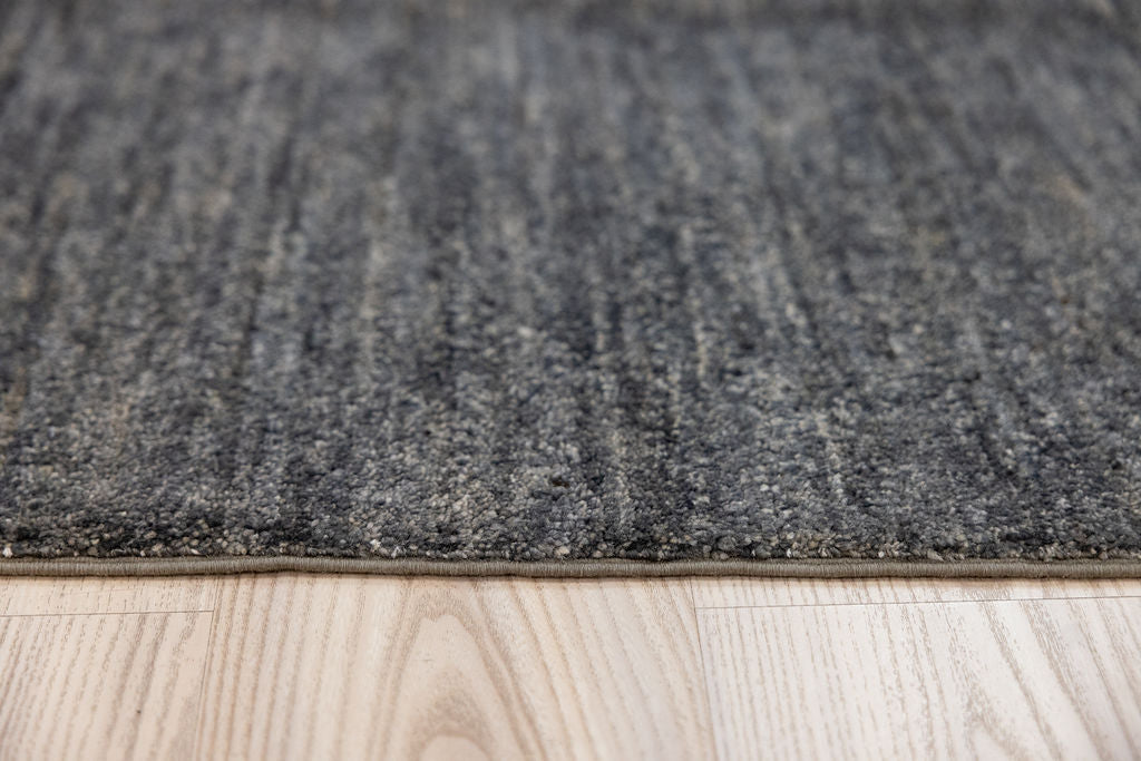 Charcoal Modern Gabbeh Wool Rug 264cm x 190cm