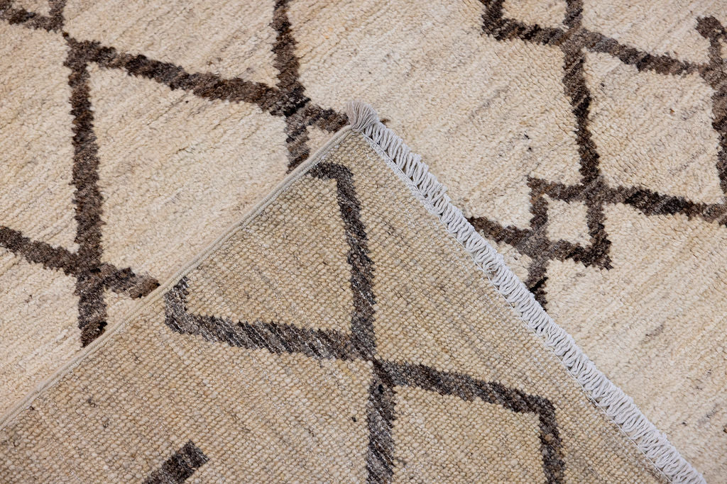 Cream Morrocan Gabbeh Wool Rug 290cm x 200cm