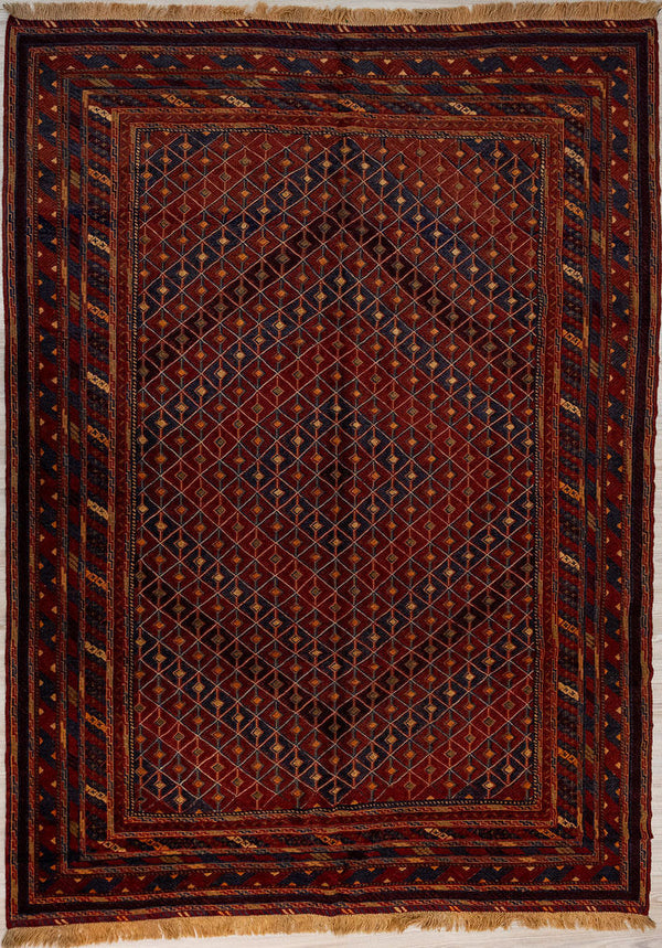 Red Persian Meshwani Wool Rug 280cm x 210cm