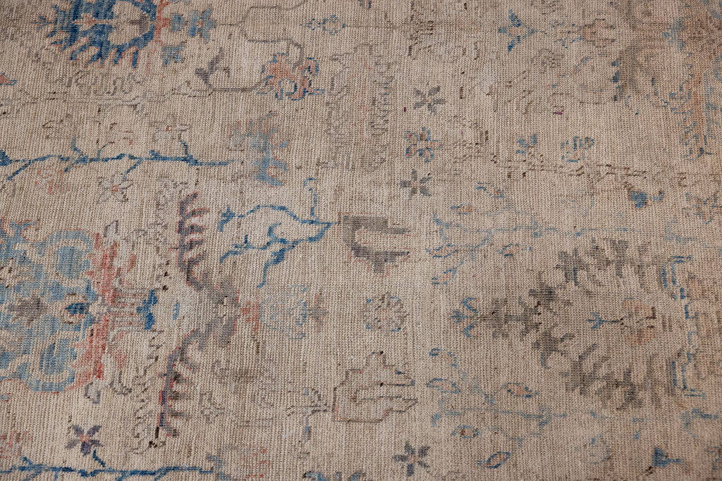 Muted Oushak Chobi Wool Rug 300cm x 241cm