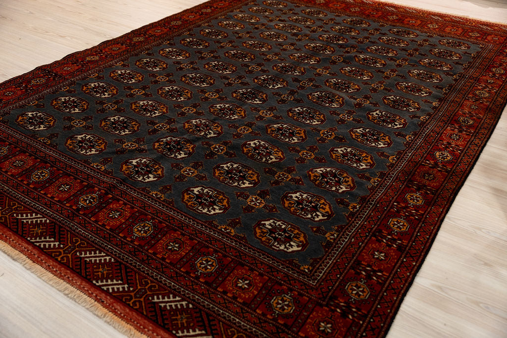 Vintage Afghan Bokhara Wool Rug 293cm x 200cm
