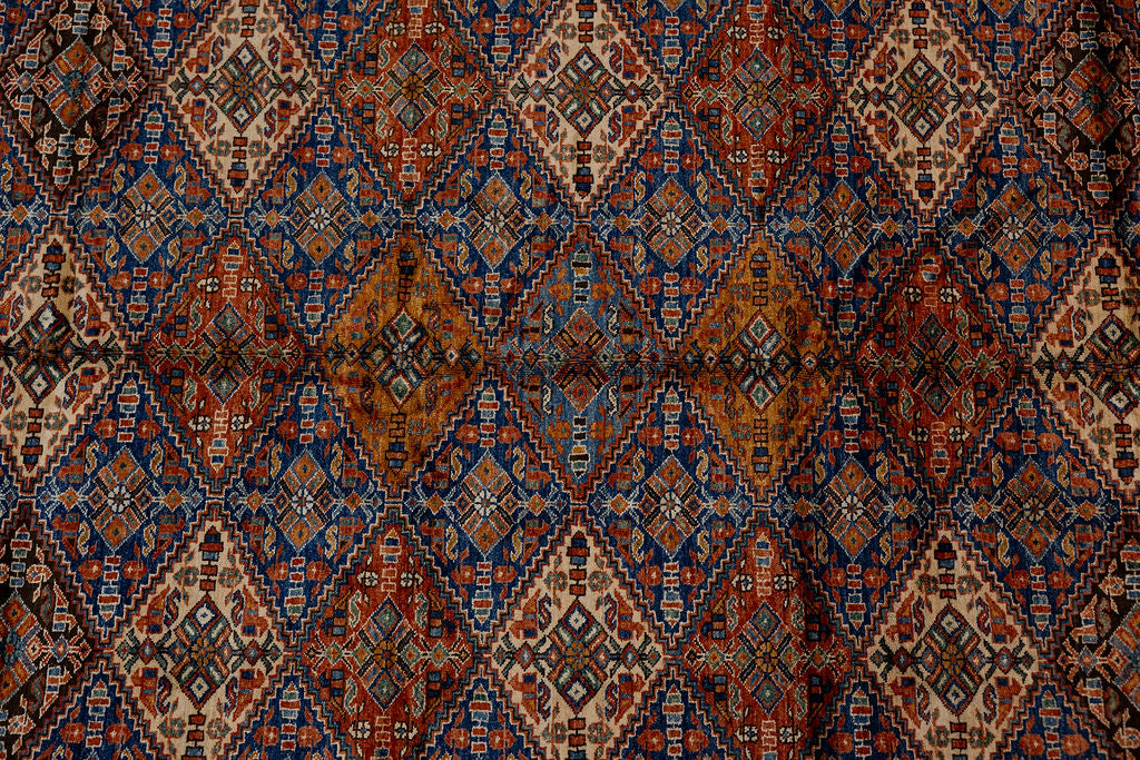 Multicolour Afghan Chobi Wool Rug 250cm x 177cm