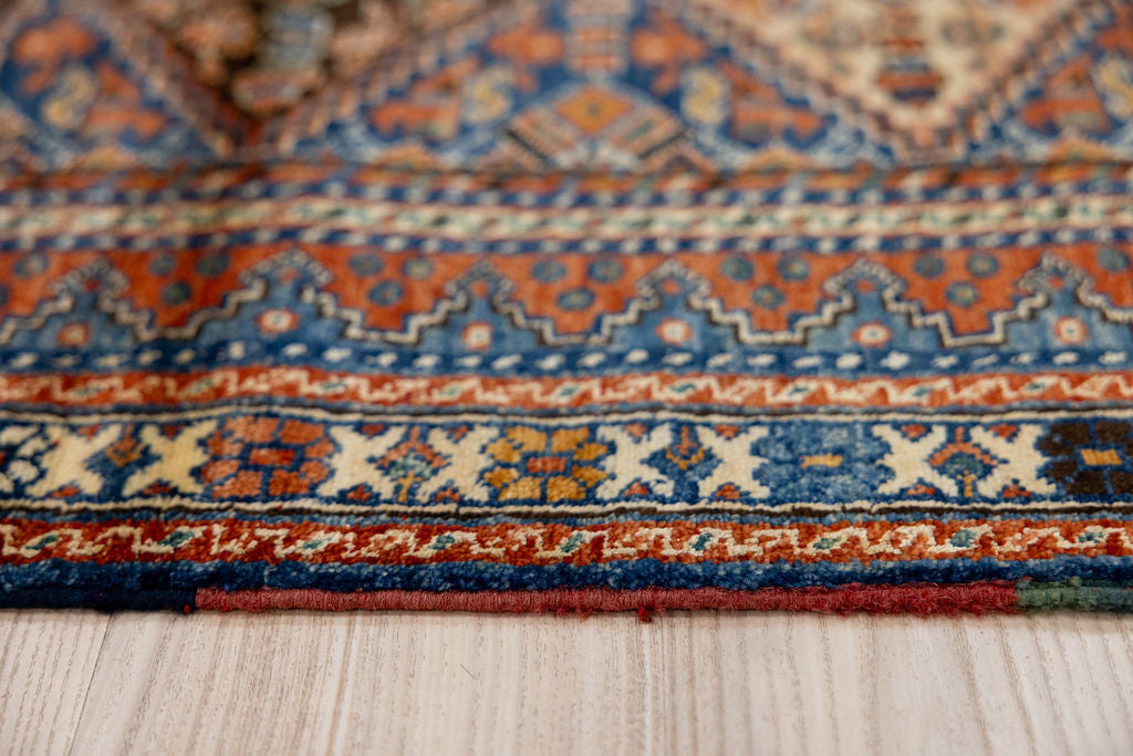 Multicolour Afghan Chobi Wool Rug 250cm x 177cm