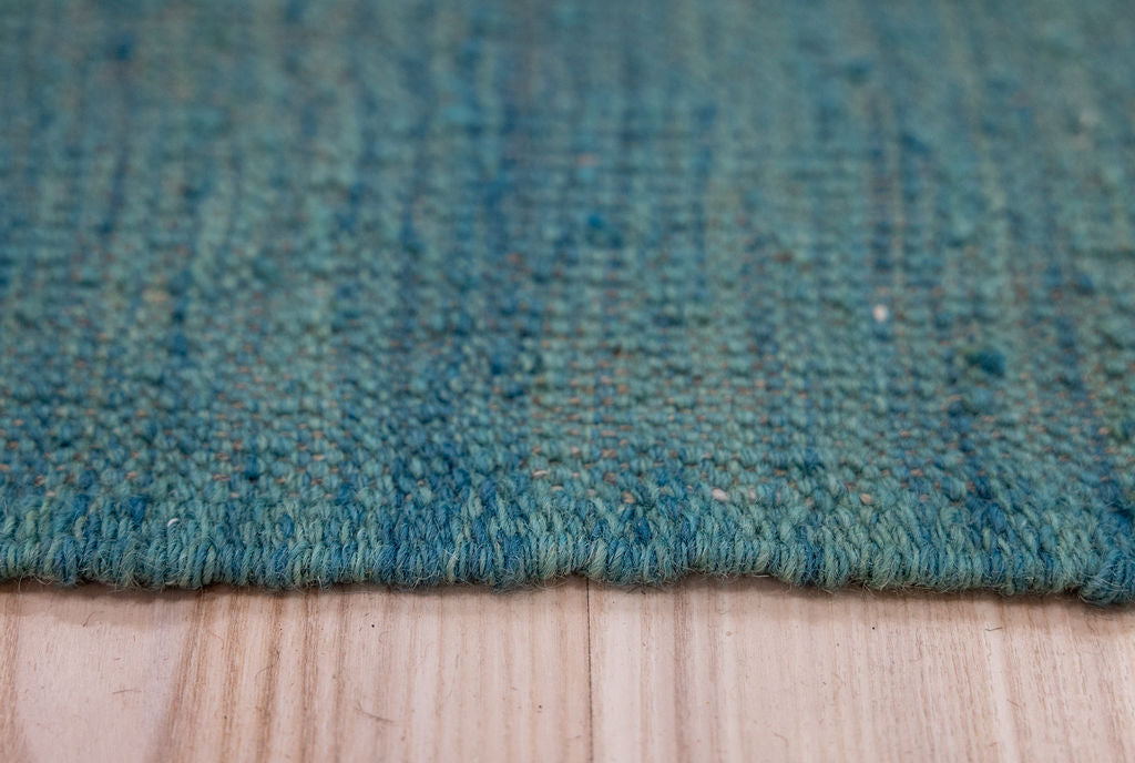 Blue Barjasta Afghan Wool Kilim 194cm x 161cm