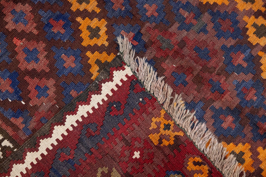 Vintage c.1960's Persian Wool Kilim 237cm x 207cm