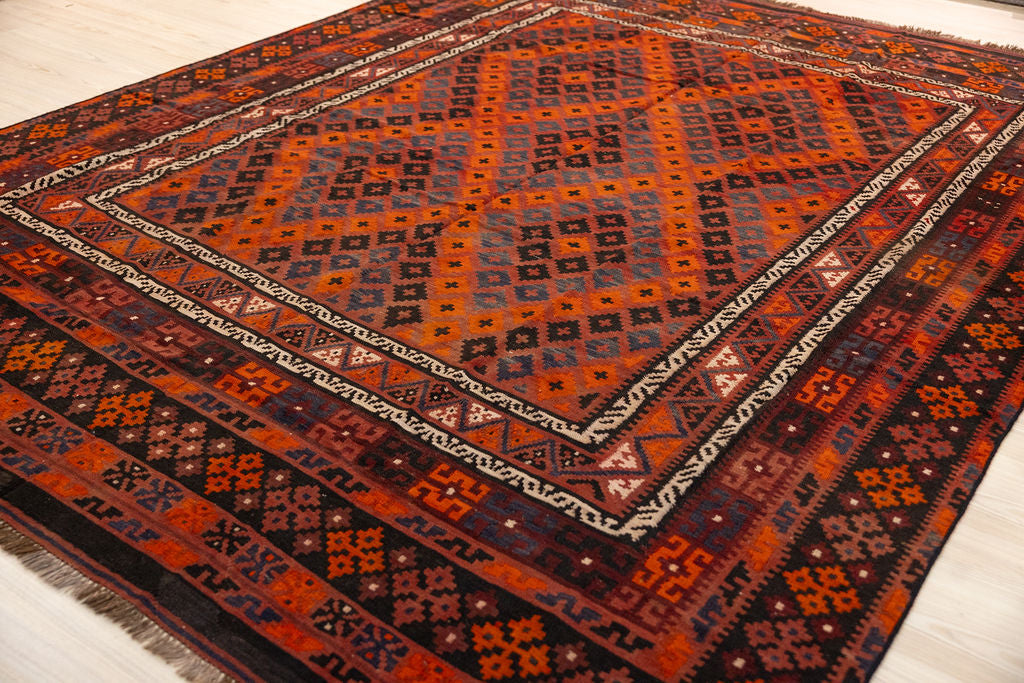 Vintage c.1970's Persian Wool Kilim 324cm x 250cm