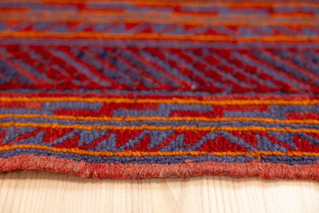 Red Tribal Persian Meshwani Wool Rug 190cm x 160cm