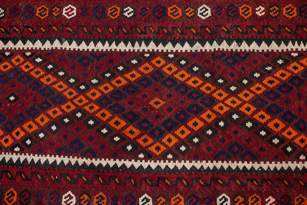 Red Vintage Persian Kilim Runner 248cm x 92cm