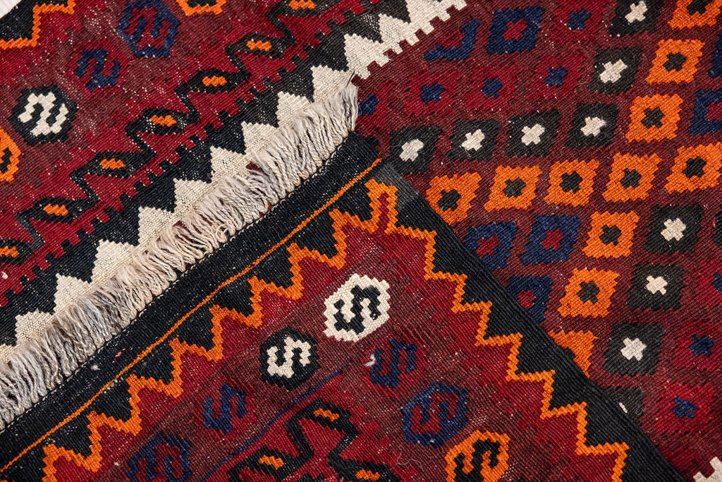Red Vintage Persian Kilim Runner 248cm x 92cm