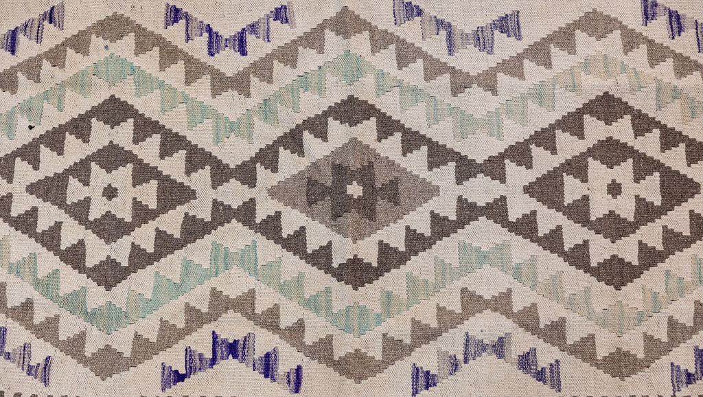 Muted Afghan Boho Wool Kilim 149cm x 103cm