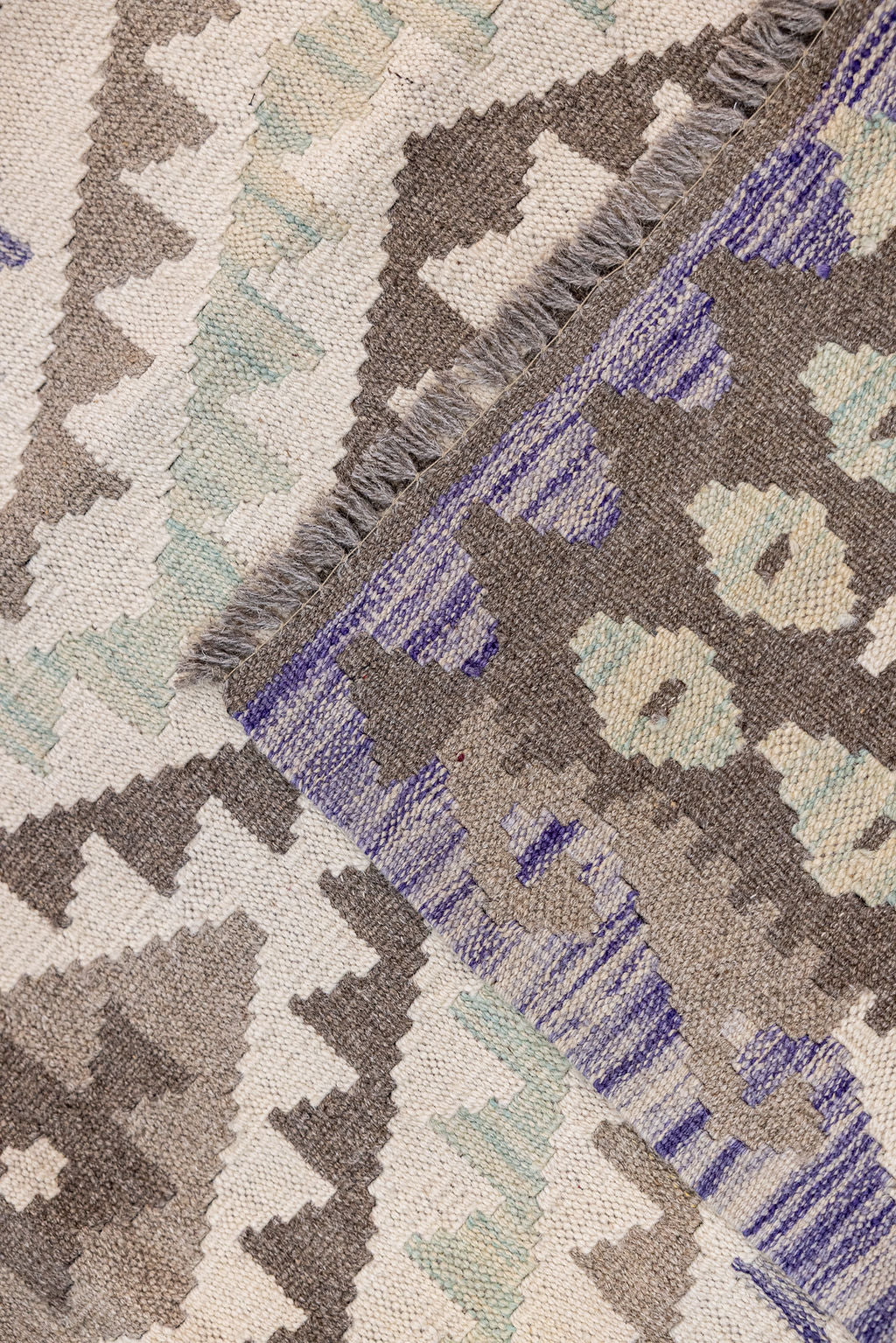 Muted Afghan Boho Wool Kilim 149cm x 103cm