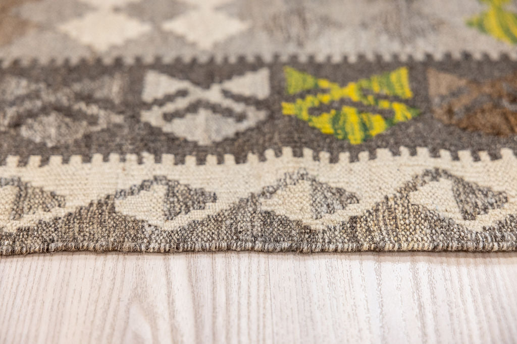 Multicolour Afghan Boho Wool Kilim 298cm x 196cm