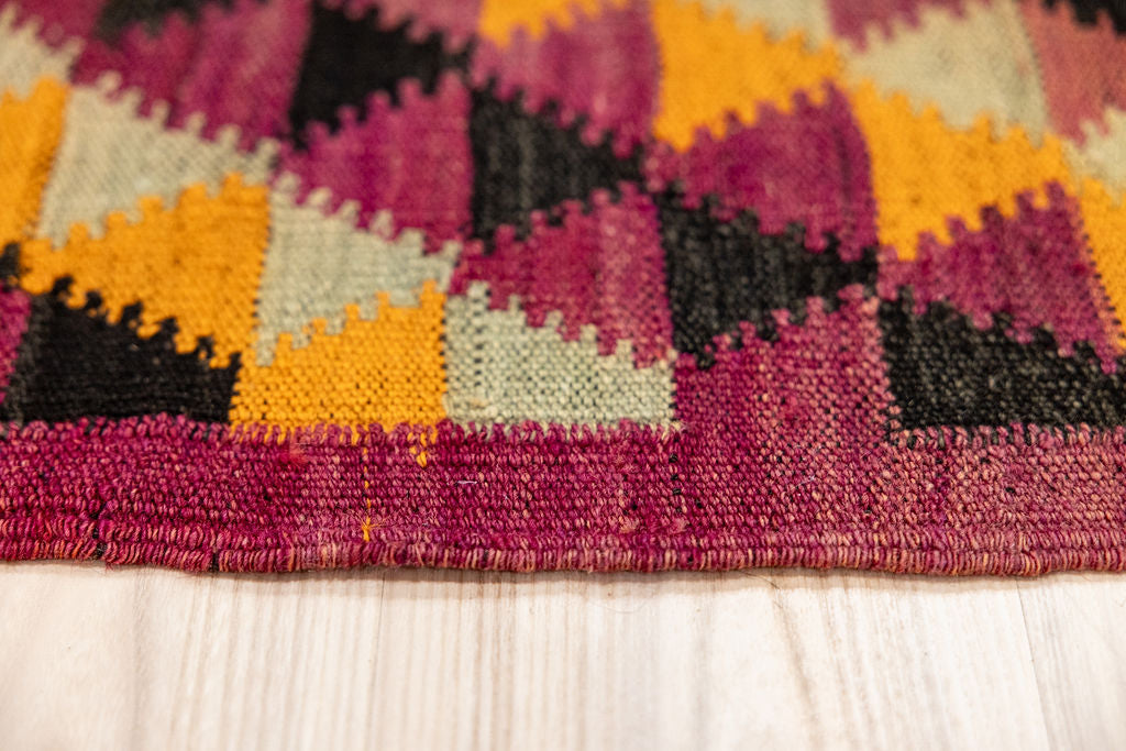 Vintage Persian Wool Kilim 245cm x 157cm