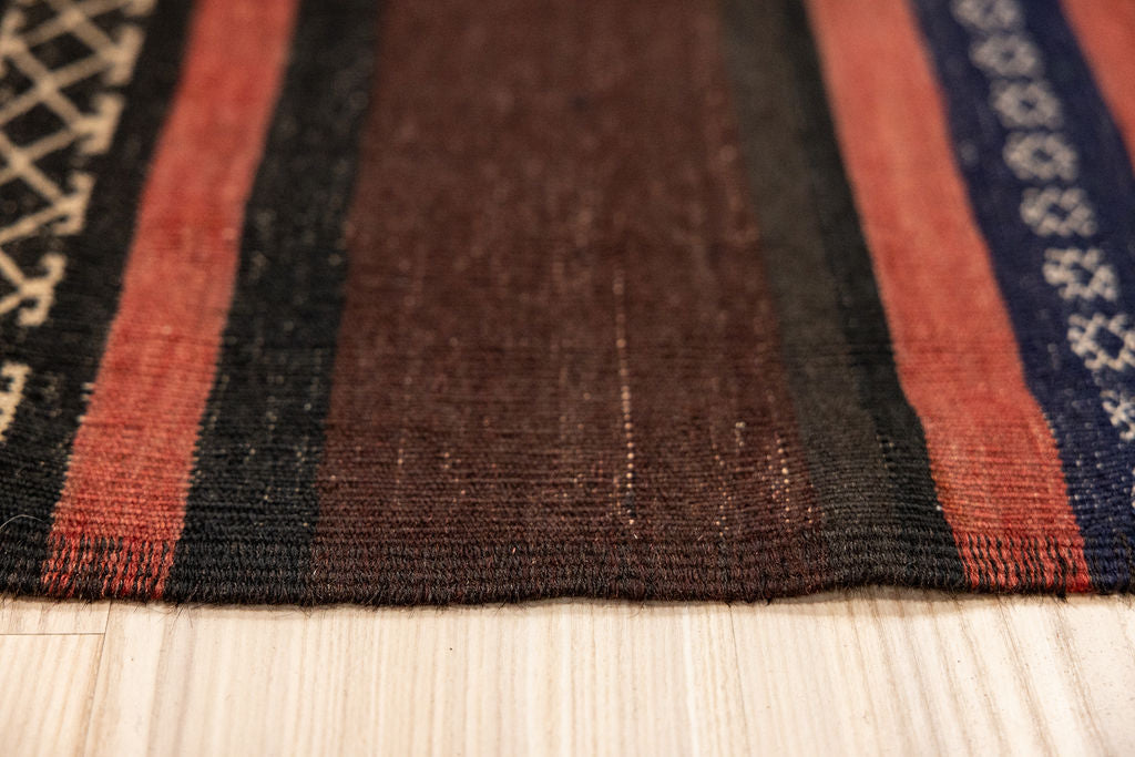Vintage Persian Wool Kilim 224cm x 123cm