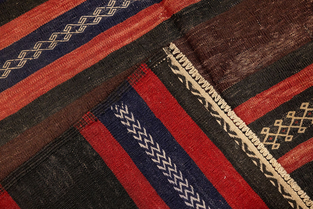 Vintage Persian Wool Kilim 224cm x 123cm