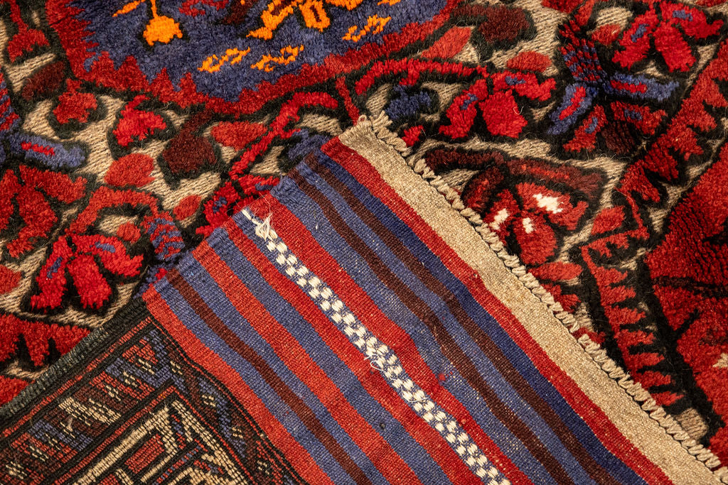 Red Persian Sumak Wool Rug 187cm x 120cm