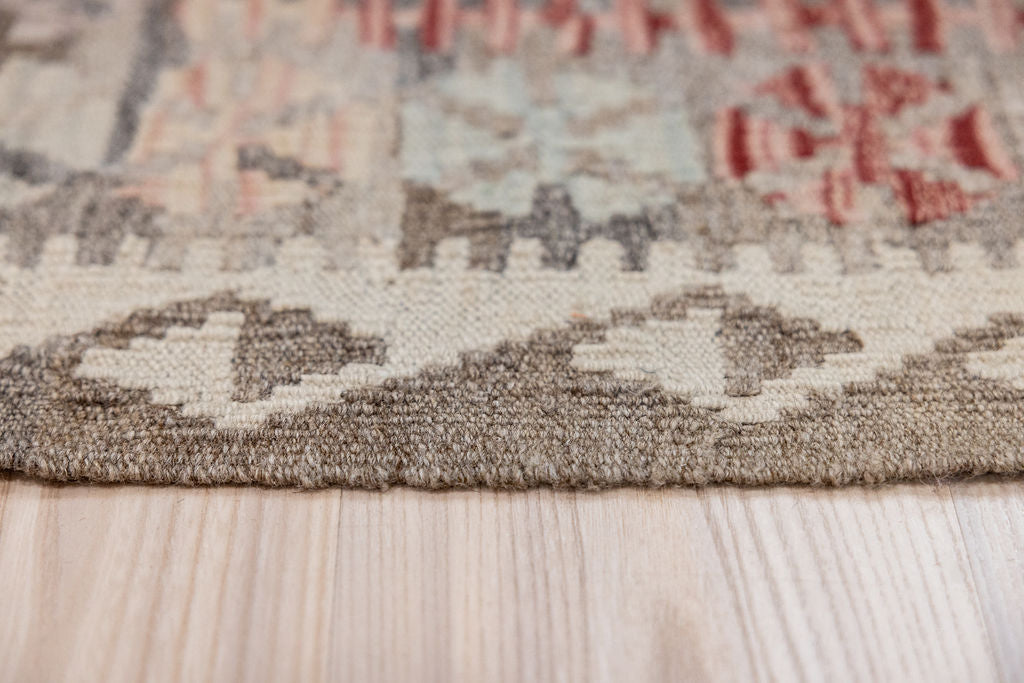 Muted Afghan Boho Wool Kilim 158cm x 114cm