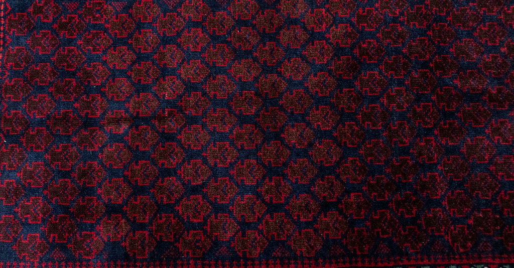 Vintage Persian Baluchi Wool Rug  192cm x 88cm